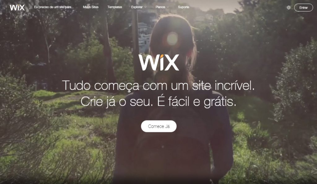 Wix criador de sites